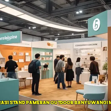 dekorasi stand pameran outdoor banyuwangi murah